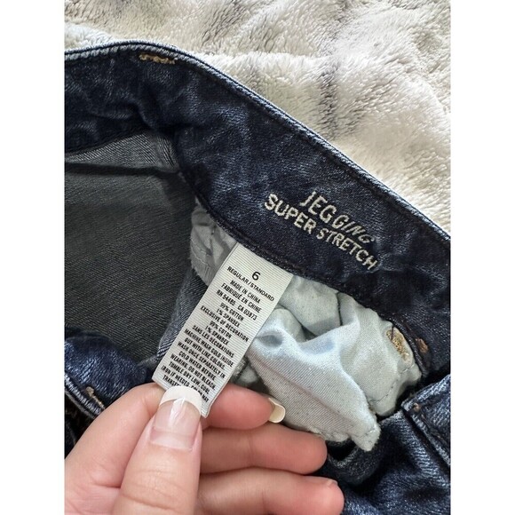 American Eagle Skinny Distressed Super Stretch Jeans Sz 6 - Picture 5 of 6